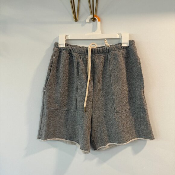 The Great. The Patch Pocket Sweatshort - Varsity Grey - Picture 3 of 4